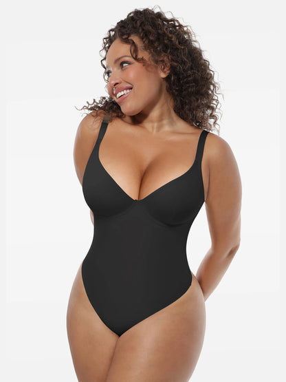 Deep V-Neck Shapewear Bodysuit