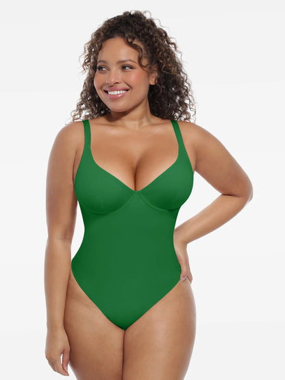 Deep V-Neck Shapewear Bodysuit