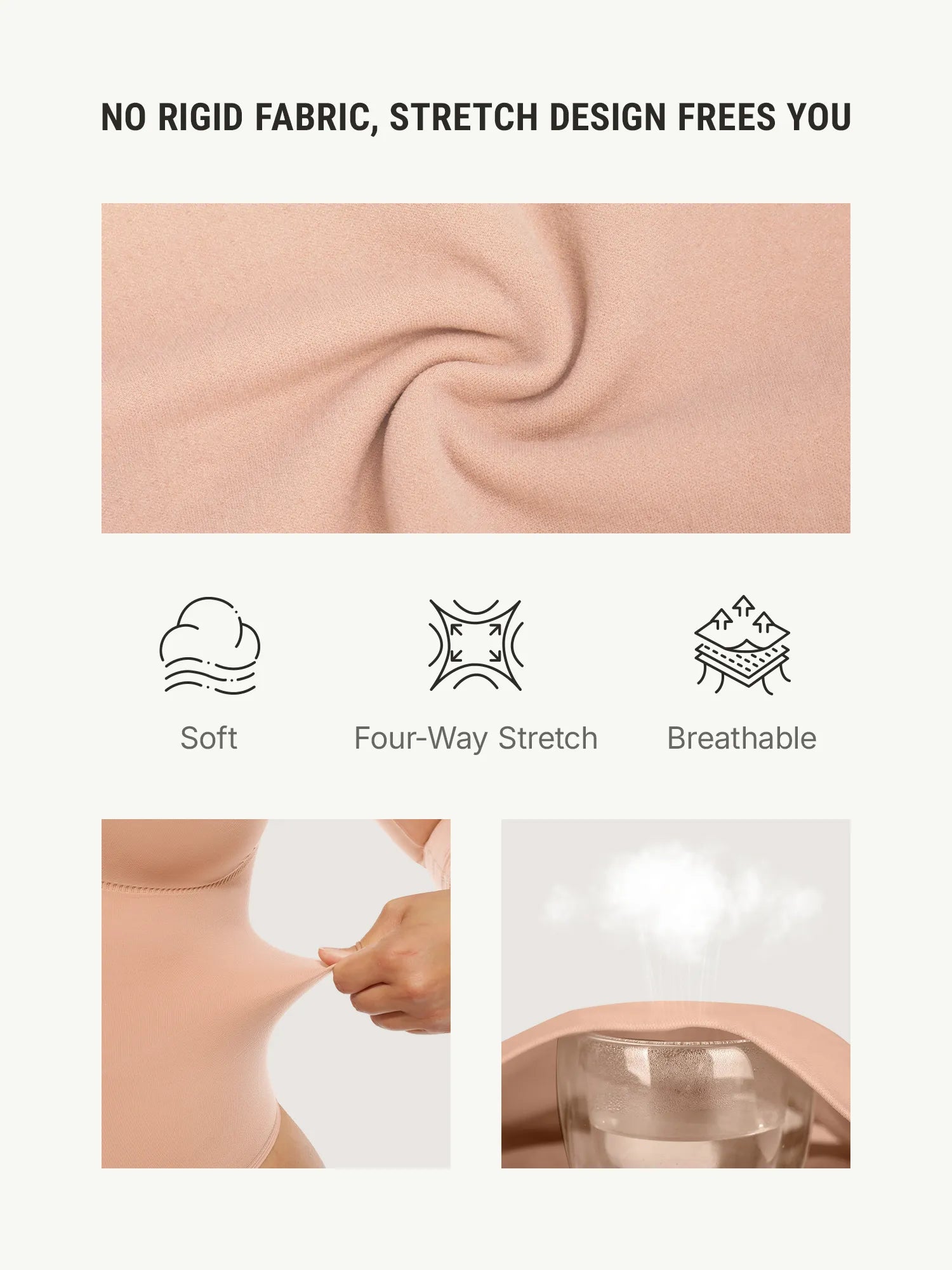 Seamless Long Sleeve Tummy Control Thong Bodysuit