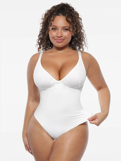 Deep V-Neck Shapewear Bodysuit